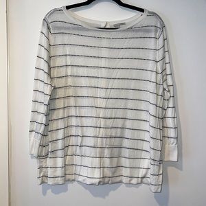 Halogen Sweater top with button back